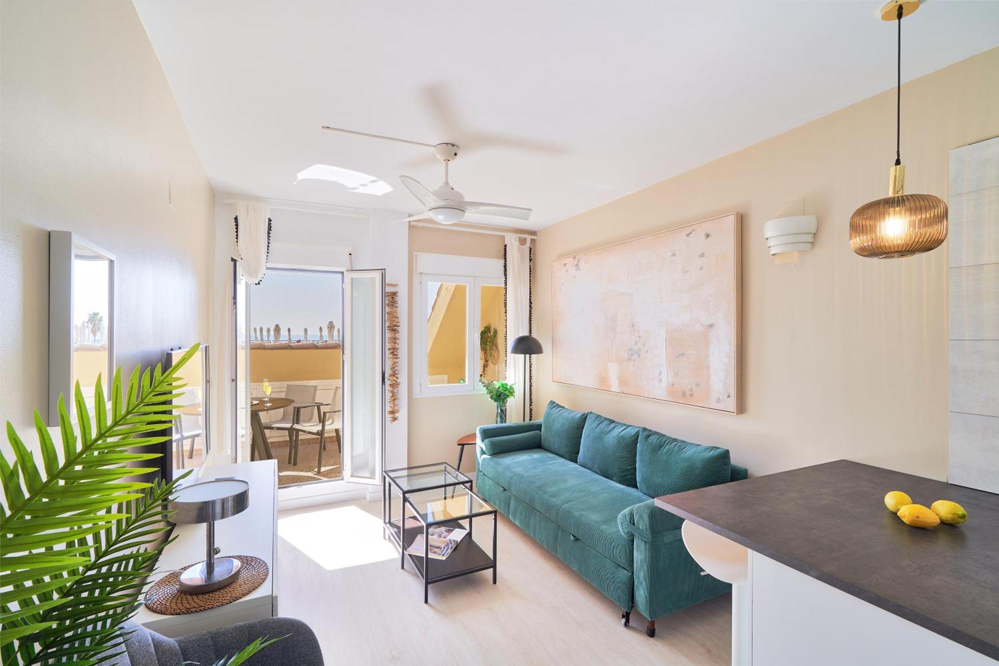 Perfect Beach Location With Roof Terrace ฟูเอนฮิโรลา ภายนอก รูปภาพ